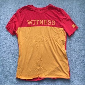Red/Yellow Nike Lebron Witness Graphic Tee Shirt